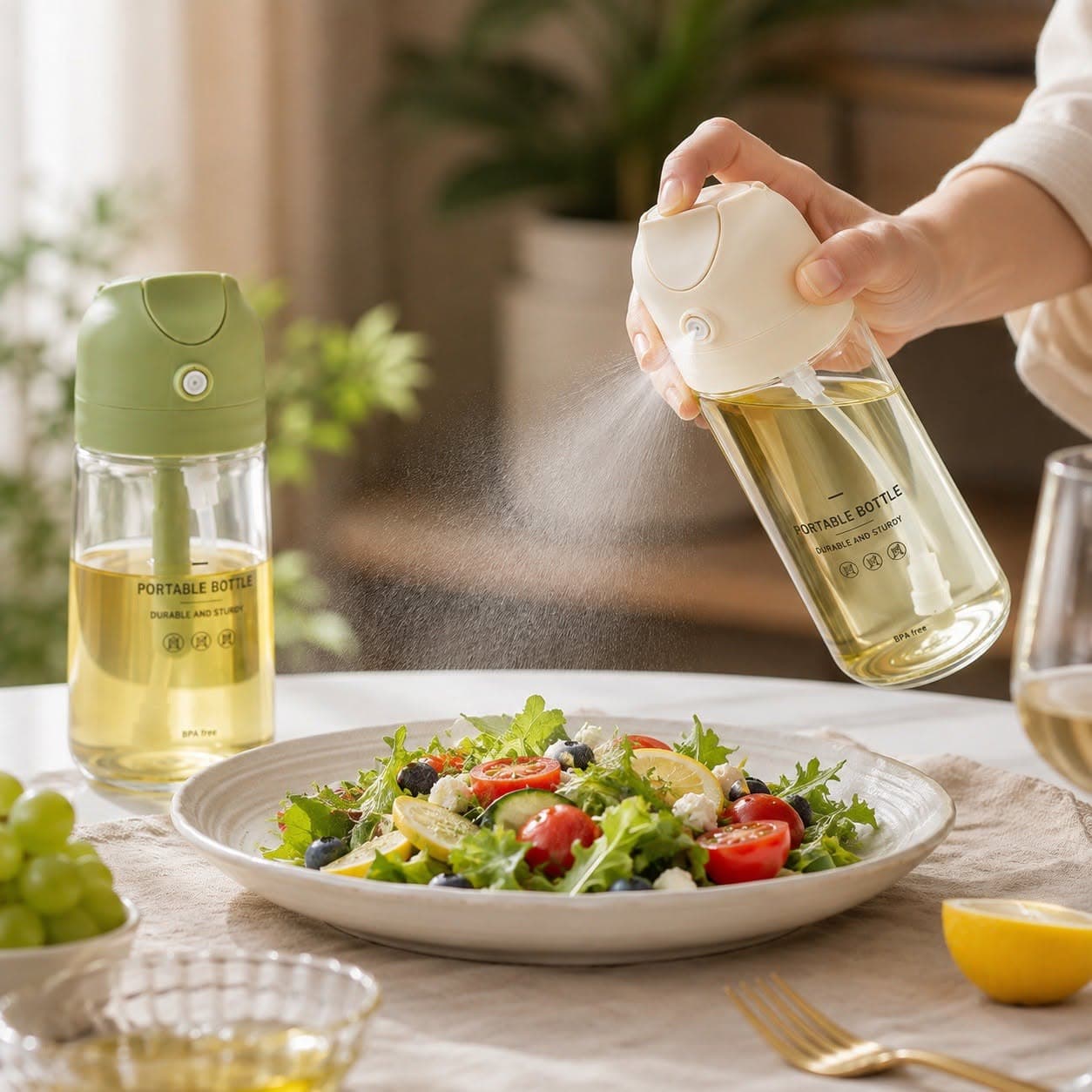 2-in-1 Oil Sprayer & Pourer Bottle