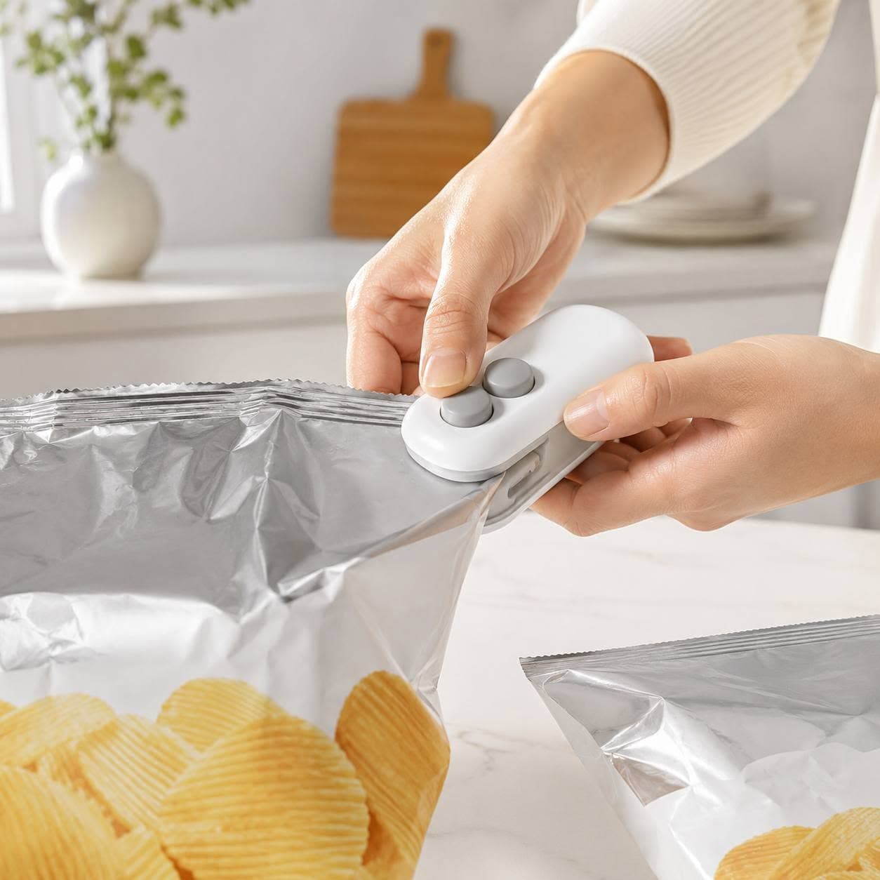 2-in-1 Handheld Mini Bag Sealer & Cutter